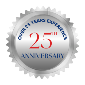 25 YEARS OF EXPERIENCE SILVER